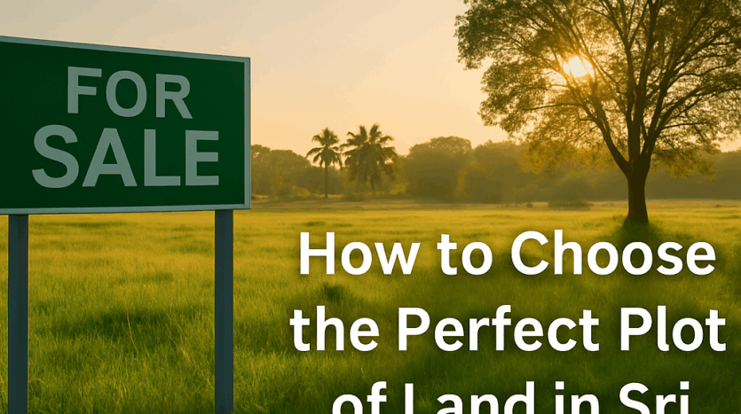 How to Choose the Perfect Plot of Land in Sri Lanka